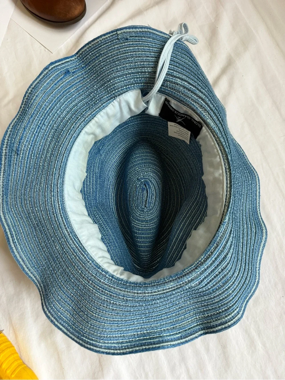 Stylish Women's Teal Braided-Band Sun Hat